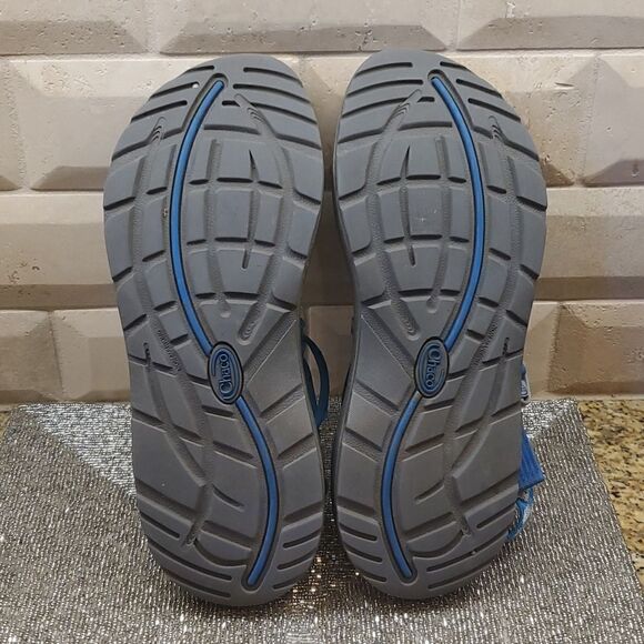 CHACO - ZX1 Womens Blue Gray Sandals Size 10 - Picture 7 of 8